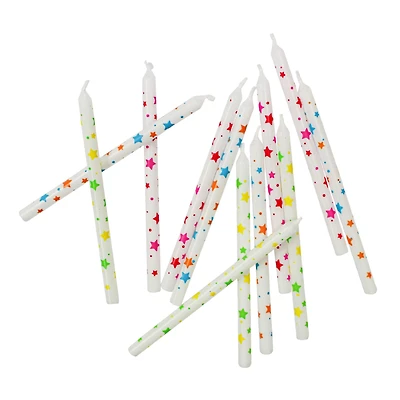 Multicolored Stars Birthday Candles by Celebrate It™