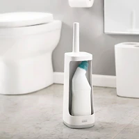 Joseph Joseph Flex Plus Toilet Brush with storage bay - Grey/White