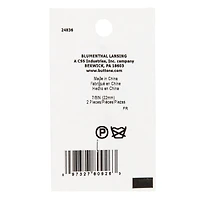 LaMode 7/8" Brushed Silver Shank Buttons, 2ct.