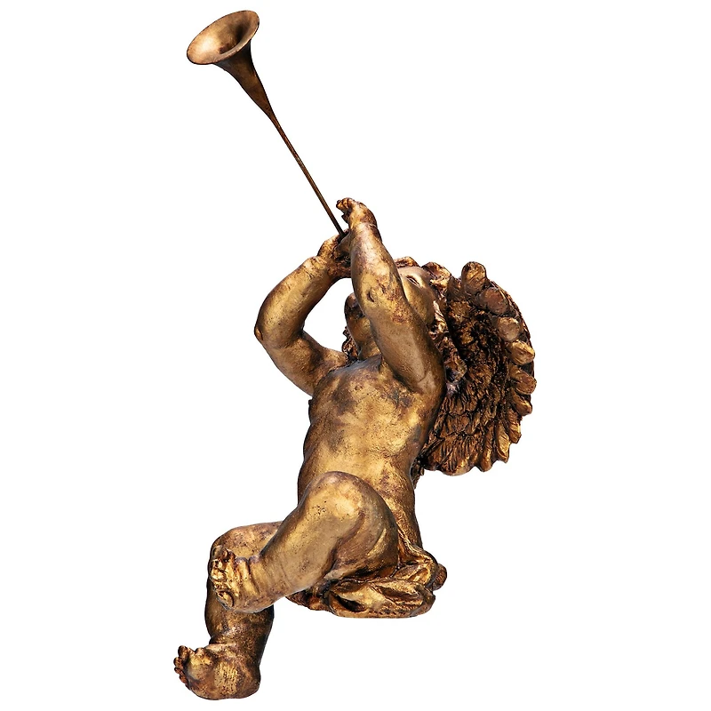 Design Toscano 13.5" Trumpeting Angels of St. Peters Square Boy Statue