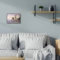 Stupell Industries Bunny Rabbit on Bike by Nautical Beach Framed Wall Art