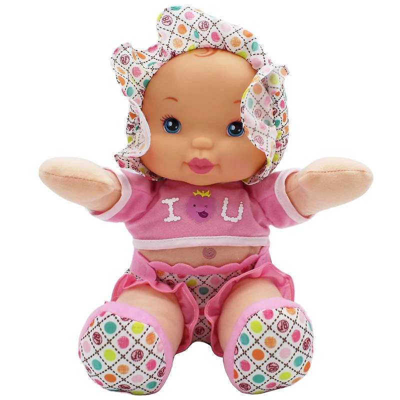 Goldberger Baby's First® Smartie Pants™ 12" Baby Doll with Pink Outfit