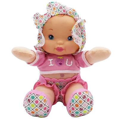Goldberger Baby's First® Smartie Pants™ 12" Baby Doll with Pink Outfit