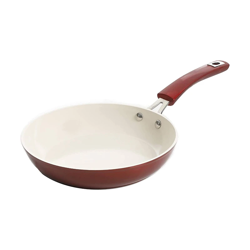 Kenmore® Arlington 2-Piece Metallic Red Aluminum Ceramic Coated Nonstick Frying Pan Set