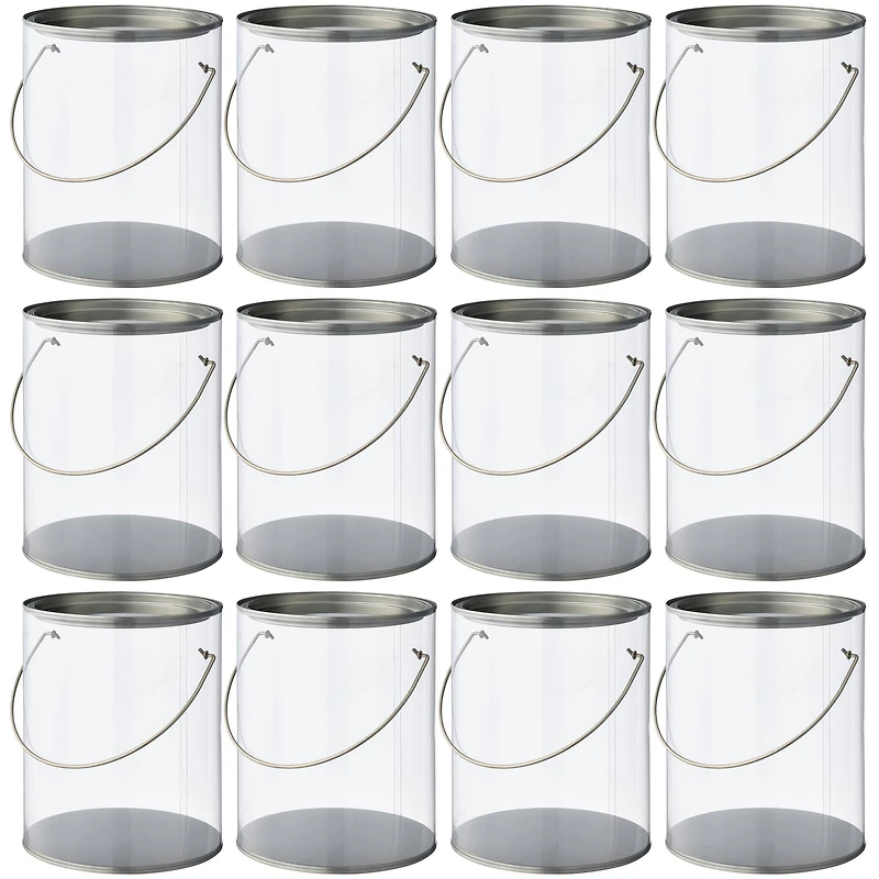 12 Pack: Clear Gift Pail by Celebrate It™