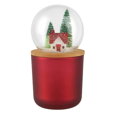 Snow Globe Lid Scented Pillar Candle by Ashland
