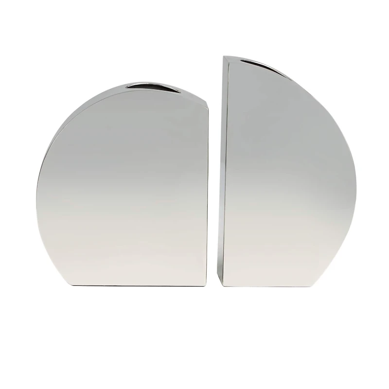 Silver Mirror Finish Stainless Steel Vase Set