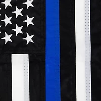 18" Blue Line Embroidered Patriotic Garden Flag