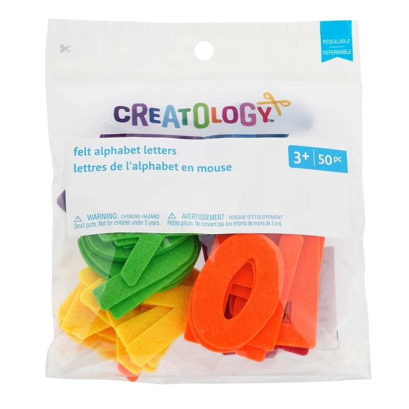 Felt Alphabet Letters Scrap Pack, 50ct. by Creatology™