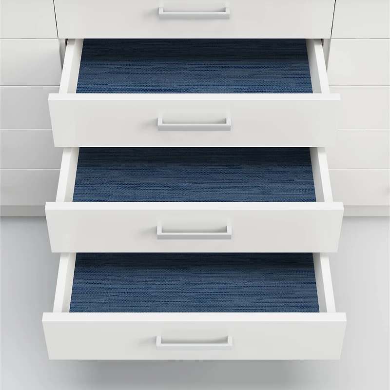 InHome Avery Weave Navy Peel & Stick Wallpaper