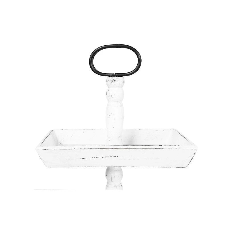 Hello Honey® 25" White Decorative 3 Tier Tray