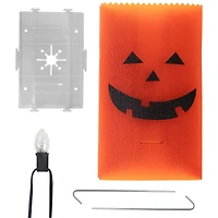 Jack-O-Lantern Halloween Luminary Pathway Markers Set