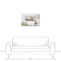 Mom Floral Still Life Canvas Wall Art