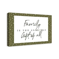 Family Greatest Gift Twinkle Canvas Wall Art