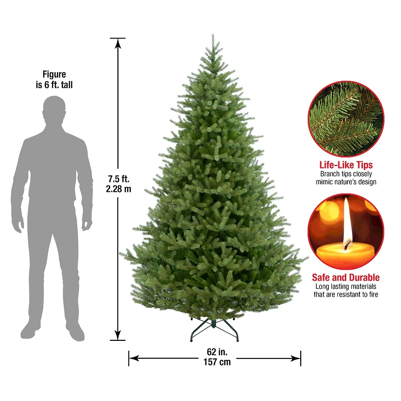 7.5ft. Unlit Norway Fir Artificial Christmas Tree