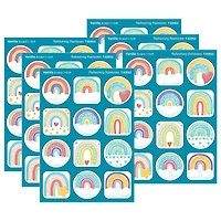 TREND Enterprises® Refreshing Rainbows, Vanilla Scent Scratch 'n Sniff Stinky Stickers®, 6 Packs of 48