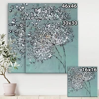 Designart - Teal Blossoming Dandelion