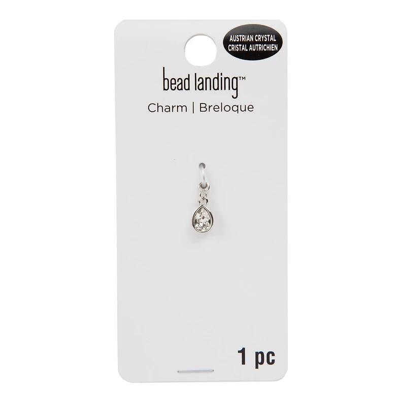 Clear Austrian Crystal Pear Cut Charm by Bead Landing™