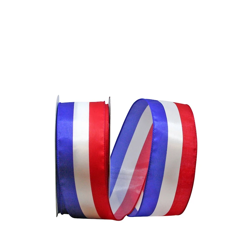 The Ribbon Roll 2.5" x 50yd. Wired Americana Ribbon