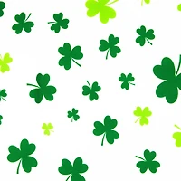 72" White & Green Shamrock St. Patrick's Day Table Runner