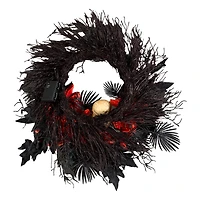 24" Boo-tiful Halloween Skill Pre-Lit LED Wreath