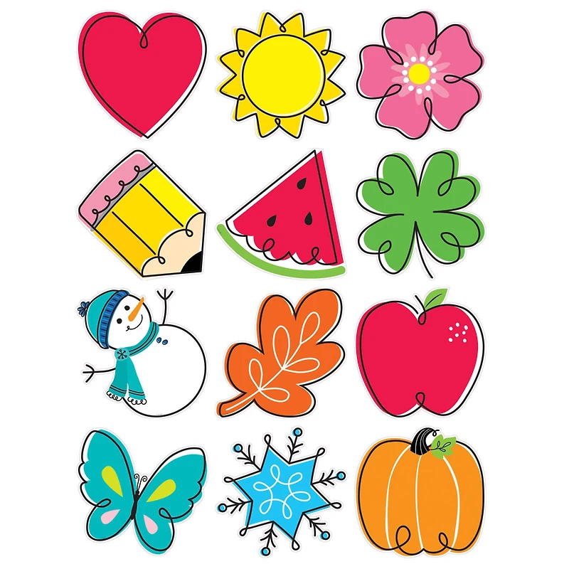 Creative Teaching Press® Seasonal Accents 10" Designer Cut-Outs Set