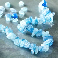 Aqua Crackled Quartzite Chip Beads by Bead Landing™