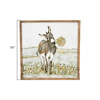 Hello Honey® 20" Donkey Wood Frame Wall Décor