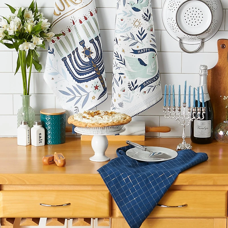 DII® Assorted Happy Hanukkah Dishtowel Set
