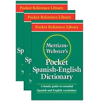 Merriam-Webster Paperback Pocket Spanish-English Dictionary, 3ct.