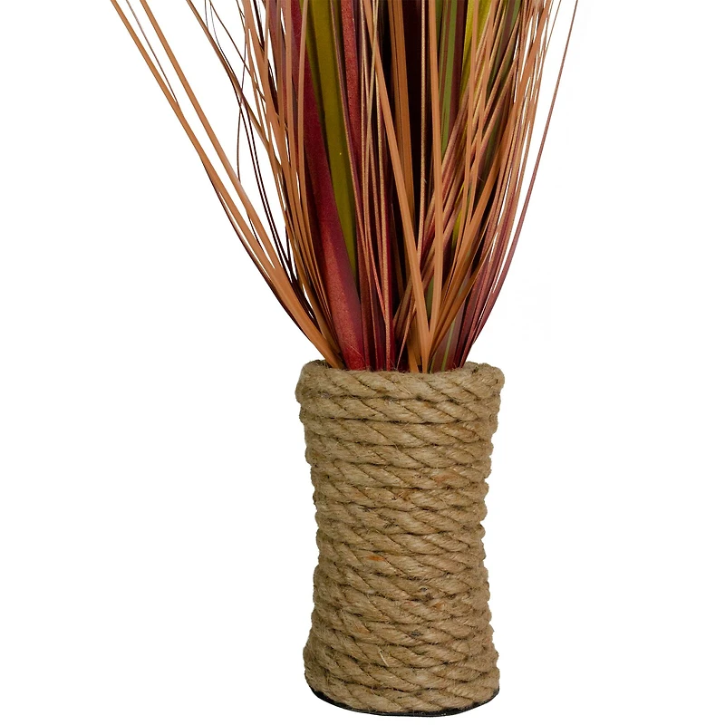 2.8ft. Red Grass Plant in Rope Pot