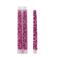 10" Pink Leopard Taper Candles, 2ct. by Ashland®