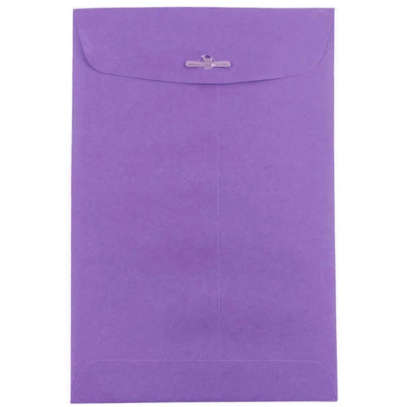 JAM Paper 6" x 9" Violet Purple Open End Catalog Recycled Envelopes