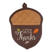 Thanks Acorn Potholder Gift Set