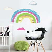 RoomMates Pattern Rainbow Peel & Stick Giant Wall Decals