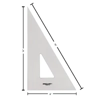 Pro Art® 14" Smoke 30/60 Triangle With Ink Edge & Finger Lift