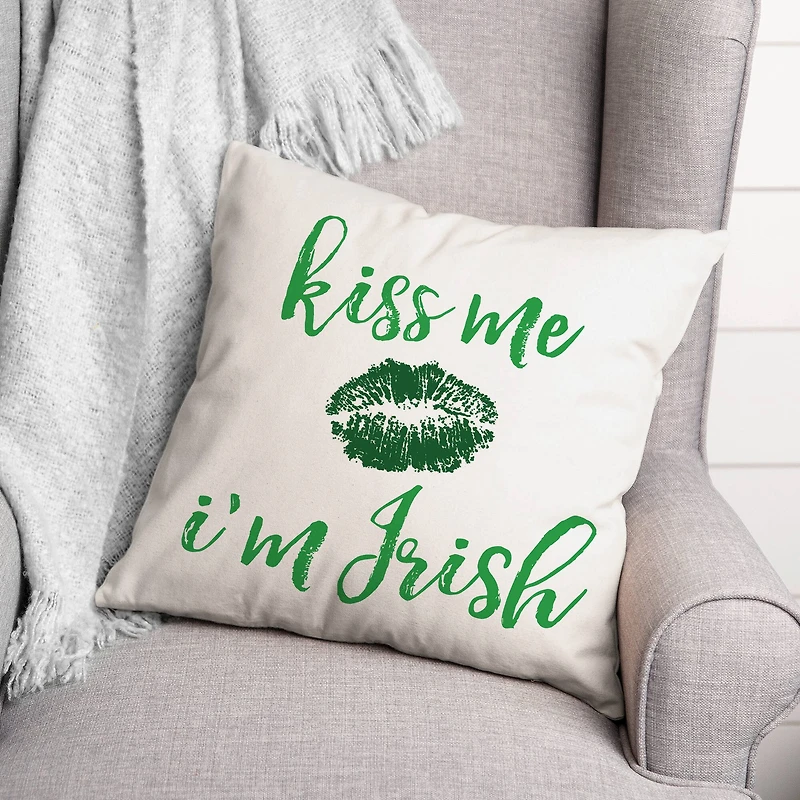 Kiss Me Throw Pillow