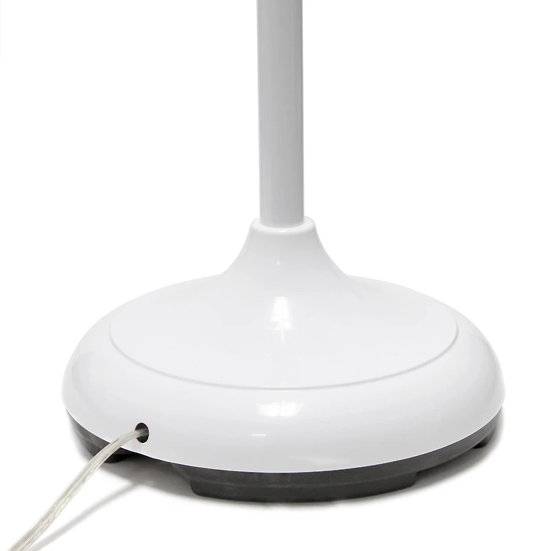 Simple Designs™ 5.6ft. 5-Light Gooseneck White Floor Lamp