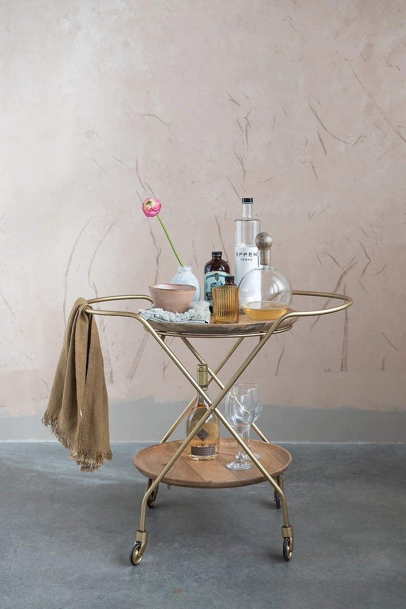 Hello Honey® 10" Glass Wine Decanter with Mango Wood Stopper & Spherical Base