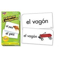 Trend Enterprises® Palabras e imágenes (SP) Skill Drill Flash Cards