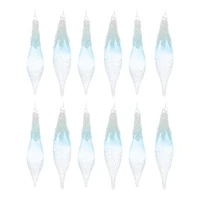 12ct. 9" Beaded Glass Drop Ornaments