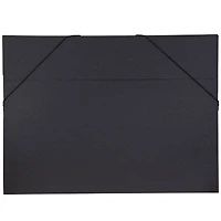 JAM Paper Black Kraft Portfolio with Elastic Closure 14.5" x 19.5"
