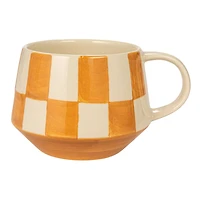Hello Honey® 10oz. Checkered Stoneware Mug, 4ct.