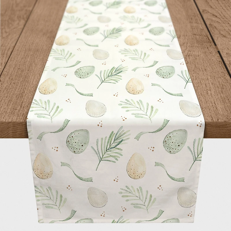 Easter Eggs And Ribbons 4 16" x 72" Poly Twill Table Runner