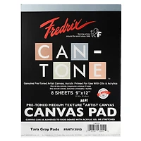 Fredrix Creative Series 9" x 12" Can-Tone Canvas Pad