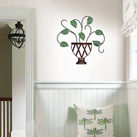 Fetco Lillian Potted Plant Metal Wall Art