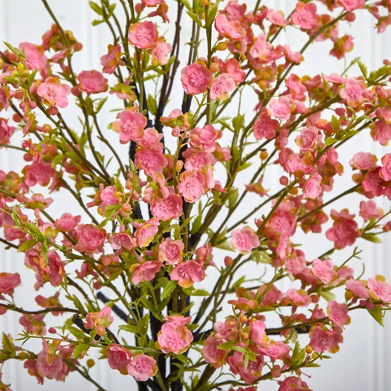 2ft. Pink Cherry Blossom in Glass Vase
