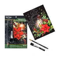 Brea Reese™ 6" x 8" Red & Gold Christmas Scratch Art Paper Pad
