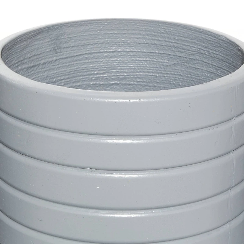 Set of 3 Grey MgO Contemporary Planter 14", 16", 18"