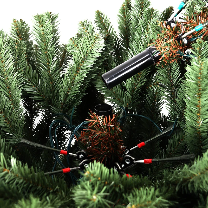 7.5ft. Pre-Lit Glenwood Slim Realistic Artificial Christmas Tree, Warm White LED Lights by Ashland®